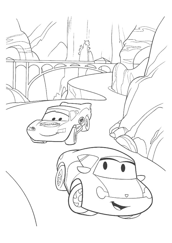 Plansa de colorat cu Cars pixar 172 82